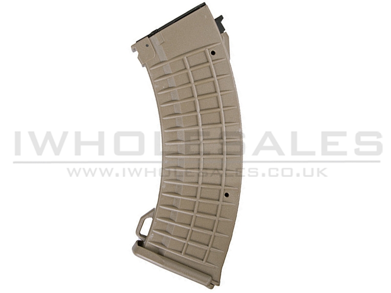 Battleaxe Hi-Cap Magazine AK Waffle 500 Rounds (B18 - Tan) Battleaxe Hi-Cap Magazine AK Waffle 500 Rounds (B18 - Tan)