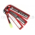 G&G 11.1v 1100 mAh Lipo Battery  (Three Way Split)