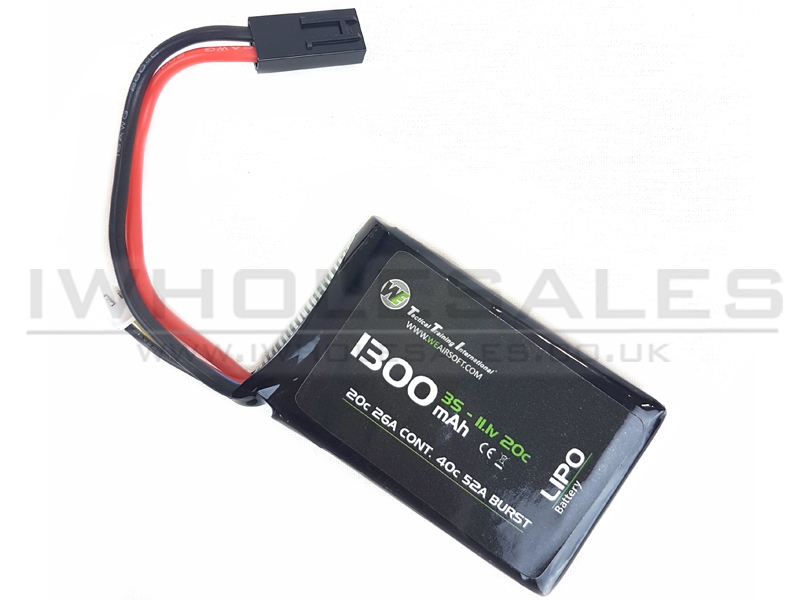WE Battery 1300mAh Lipo 11.1V 20C Micro Max (PEQ/AN-15) WE Battery 1300mAh Lipo 11.1V 20C Micro Max (PEQ/AN-15)