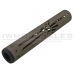 Unique ARs CNC Machined Skeleton Hand Handguard for AR15 Pattern Rifles (Black - 12" - With Airsoft Barrel Nut) Unique ARs CNC Machined Skeleton Hand Handguard for AR15 Pattern Rifles (Black - 12" - With Airsoft Barrel Nut)