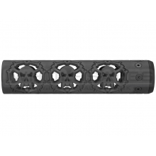 Unique ARs CNC Machined Skulls Handguard for AR15 Pattern Rifles (Black - 9" - With Airsoft Barrel Nut)