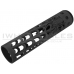 Unique ARs CNC Machined Spider Web Handguard for AR15 Pattern Rifles (Black - 9" - With Airsoft Barrel Nut)