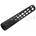 Unique ARs CNC Machined Spider Web Handguard for AR15 Pattern Rifles (Black - 12" - With Airsoft Barrel Nut)