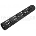 Unique ARs CNC Machined Spider Web Handguard for AR15 Pattern Rifles (Black - 12" - With Airsoft Barrel Nut)