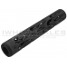 Unique ARs CNC Machined Flame Handguard for AR15 Pattern Rifles (Black - 12" - With Airsoft Barrel Nut)