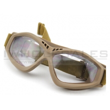 Big Foot Clear Glasses (Tan)