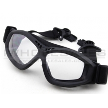 Big Foot Clear Glasses (FAST Helmet Adapted Version) (Black)