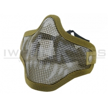 Big Foot V1 Strike Steel Half Face Mask (Two Belt Version - Skull) (Tan)