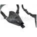 CCCP Revolver Hard Holster with Shoulder & Back Strap (Leather - Black)