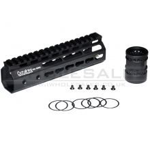 Ares Octa Arms 7" Keymod System Handguard Set (Black) (KM-006S-BK)