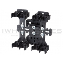 APS 8 Round Quad-Load Shotgun Shell Plate Holder with Belt Loop (Black/Carbone Fire - Caddy)