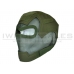 CCCP Full Face Fencing Mask without Eye Protection (Green)