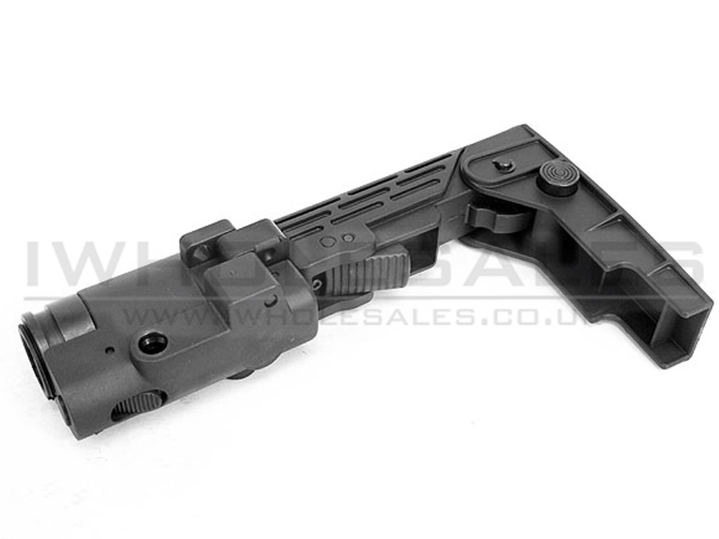 Ares M4 /SR16/SR25 Series Retractable Folding Buttstock (Black) Ares M4 /SR16/SR25 Series Retractable Folding Buttstock (Black)