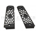 WE 1911 Hex Cut Grip Set (Full Metal - Black)