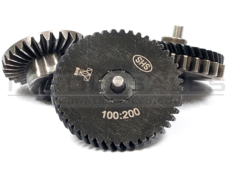 SHS 100:200 Low Noise Torque Up Gear Set for Gearbox V2/3 AEG Gen.3 (CL14014) SHS 100:200 Low Noise Torque Up Gear Set for Gearbox V2/3 AEG Gen.3 (CL14014)