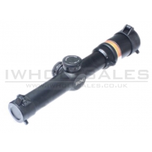 Black Owl Gear 1.5-6x24 Optic Fibre Scope (BO-SSC3201-BK - Red - Black)