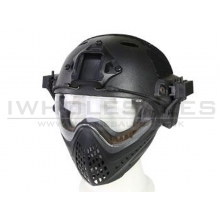 Big Foot WST Piloteer Helmet System II (High Version - PJ Type - Round Hole - S Size - Black)