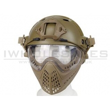 Big Foot WST Piloteer Helmet System II (High Version - PJ Type - Round Hole - S Size - Tan)