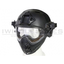Big Foot WST Piloteer Helmet System II (High Version - PJ Type - Round Hole - L Size - Black)