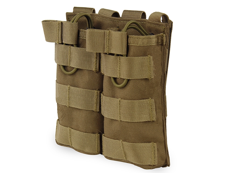 Big Foot Tactical Double Magazine Pouch for M4/AK/AUG (Tan) Big Foot Tactical Double Magazine Pouch for M4/AK/AUG (Tan)