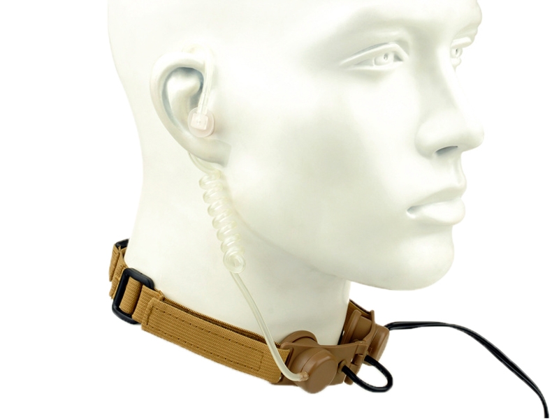 ZTac Tactical Throat Mic - Tan ZTac Tactical Throat Mic - Tan