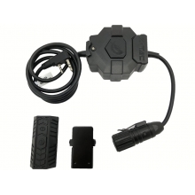 zTac PTT with Wireless RIS Mounted PTT Button (Kenwood Connector)