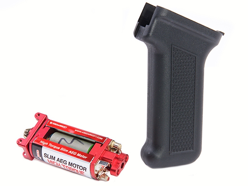 Ares Slim Pistol Grip for AK with High Torque Slim AEG Motor (Black - PG-M-002-BK) Ares Slim Pistol Grip for AK with High Torque Slim AEG Motor (Black - PG-M-002-BK)