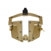 Big Foot Spartan Clear Glass Face Mask (Tan)