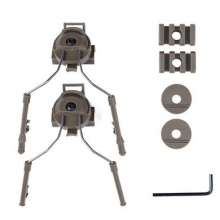 Big Foot Fast Helmet Accessory Head Set (with Rail - Tan) Big Foot Fast Helmet Accessory Head Set (with Rail - Tan)