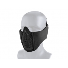 Big Foot Tactical Mesh Half Face Mask (With Ear Protection - Black)