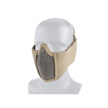 Big Foot Tactical Mesh Half Face Mask (With Ear Protection - Tan)