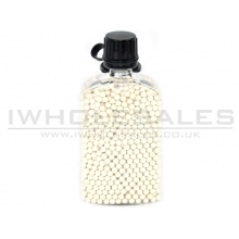 Big Foot Diamond Precision 0.20G White BB Pellets (2000 Rounds - Water/BB Canteen Bottle - Clear)