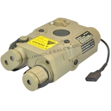PEQ-15 Battery Box with Green Laser (Tan)